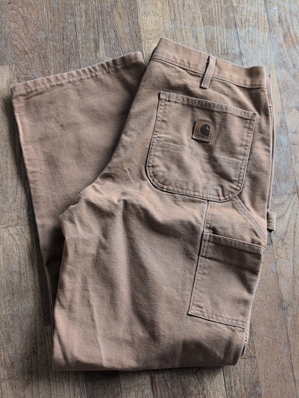 Carhartt Men's Tan Canvas Carpenter Pants